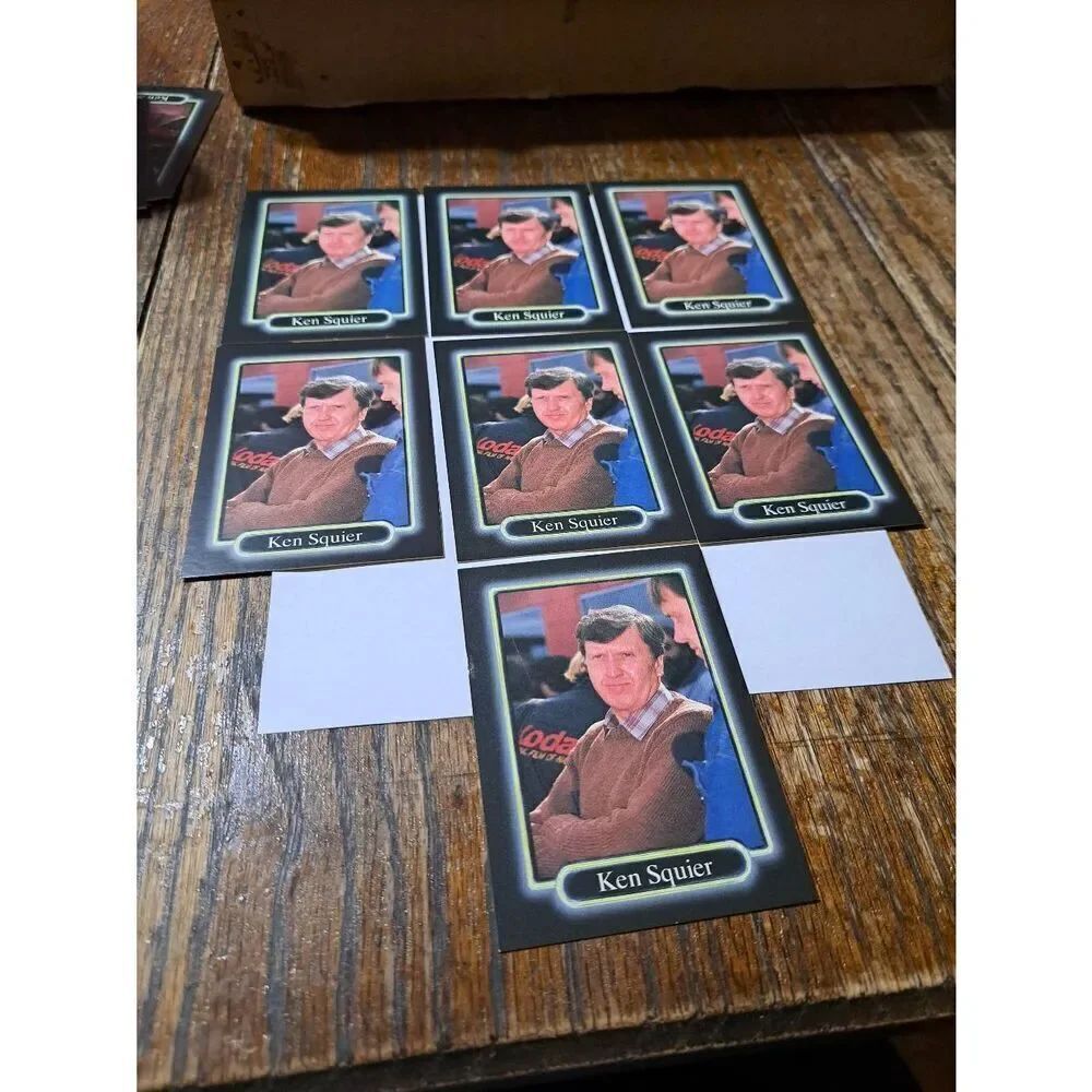Vintage Lot 7 1990 JR Maxx Ken Squier Trading Card 158 Winston Cup Nascar Lot1